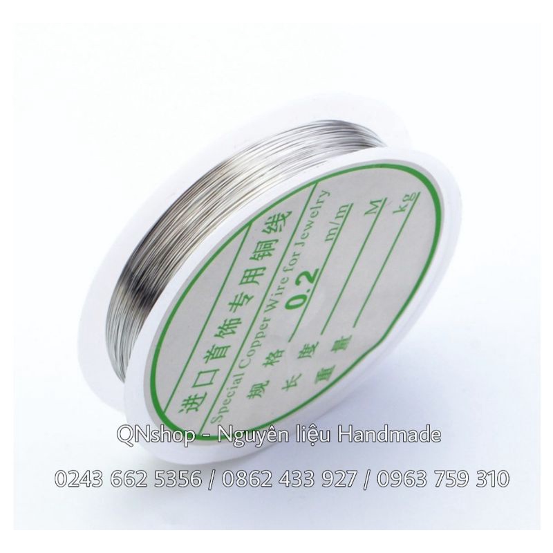 Dây kẽm vàng bạc 0.2-1mm, hạt trai các cỡ...
