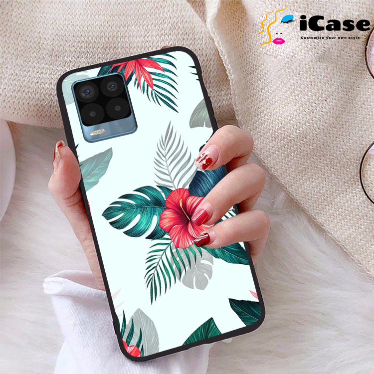 Ốp lưng Realme 8 Pro viền dẻo TPU BST Hoa