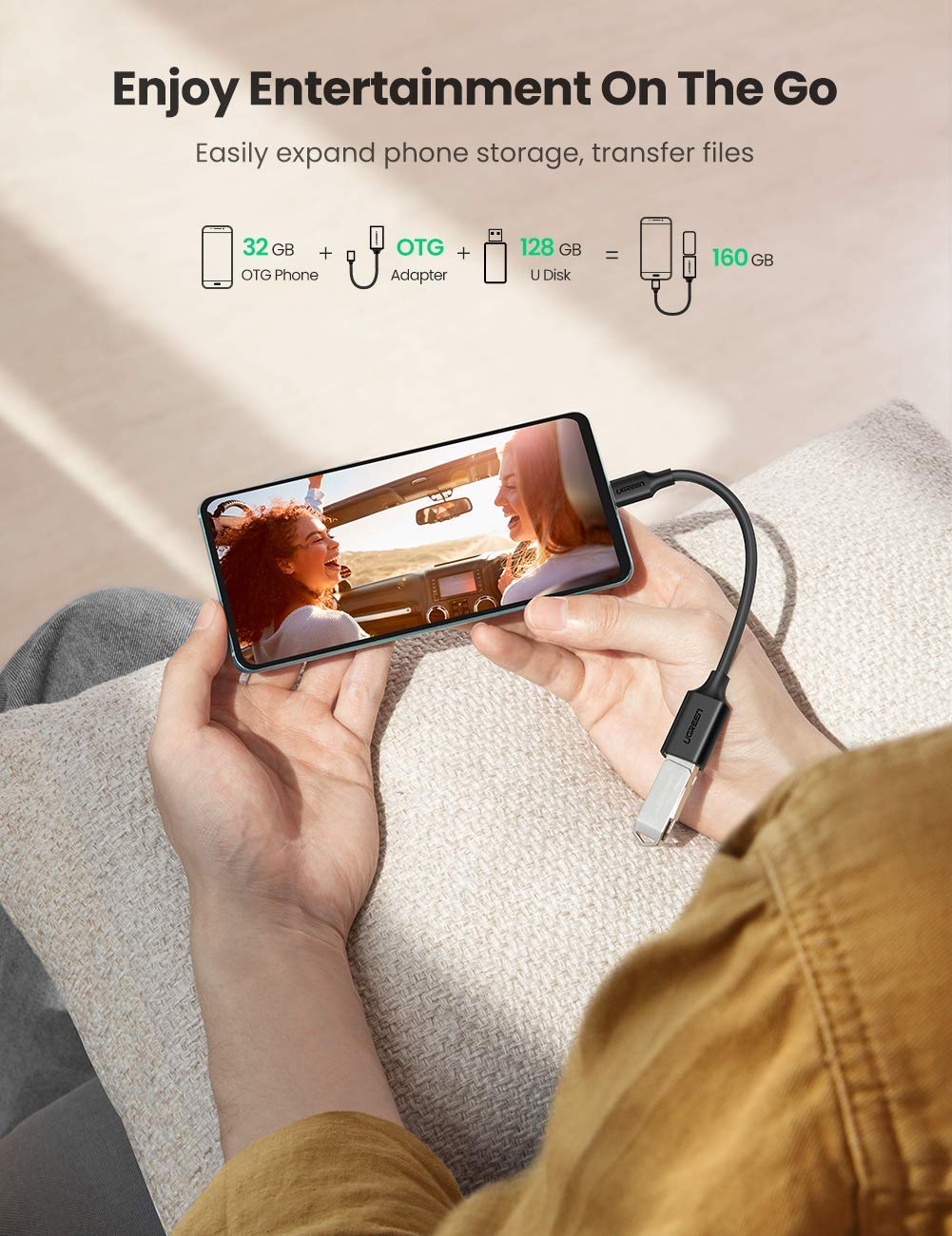 Cáp OTG USB Type C to USB 3.0 Ugreen 30701 chính hãng