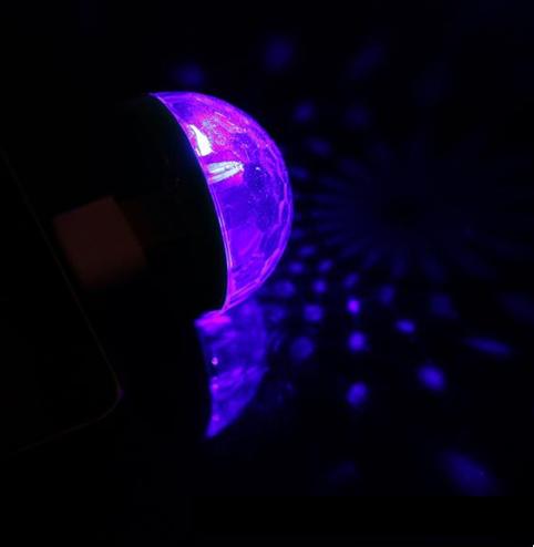 [HCM]Đèn Led small magic ball mini nhỏ gọn + Jack chuyển đổi Android