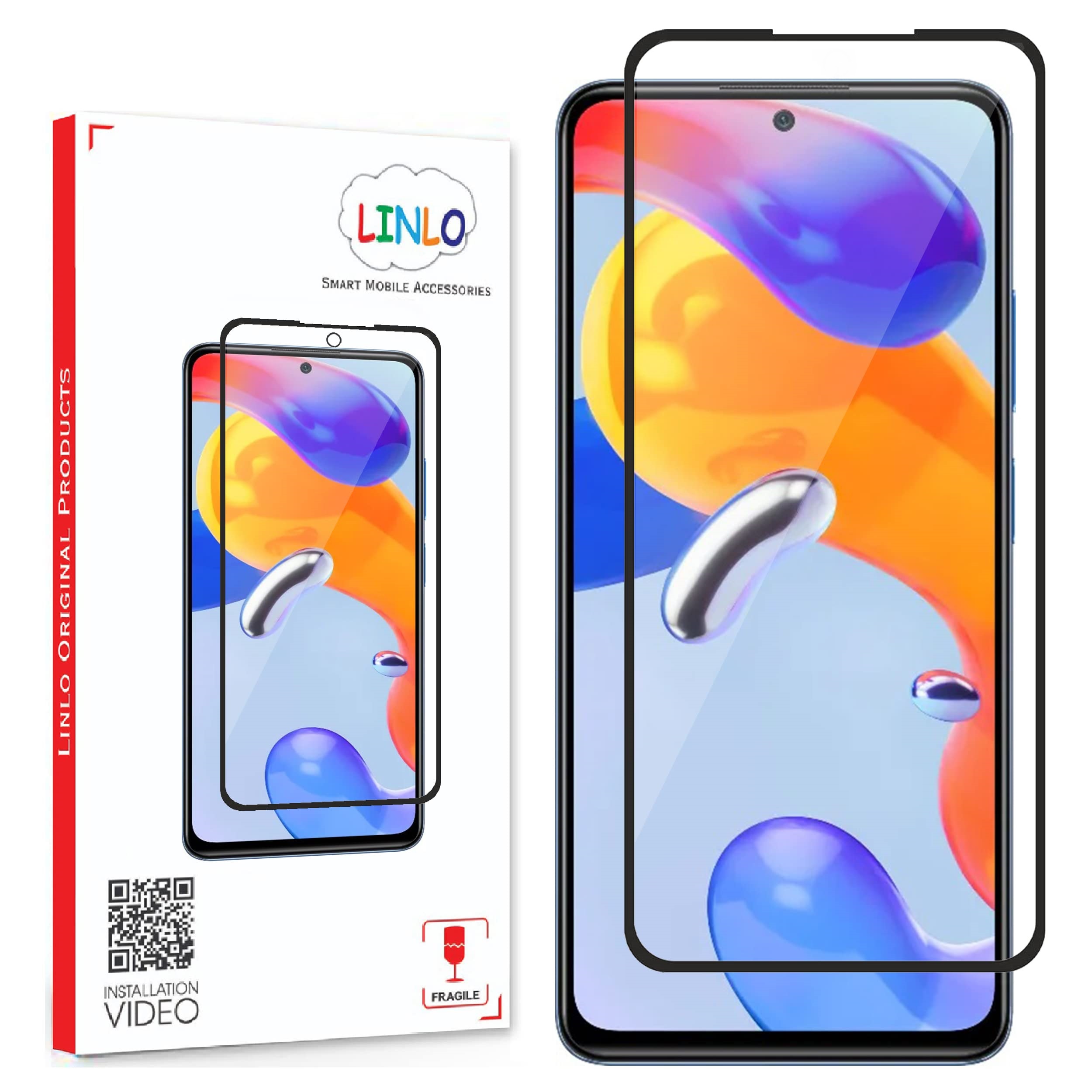 Cường lực full màn cho Xiaomi Redmi Note 11 Pro (Đen)