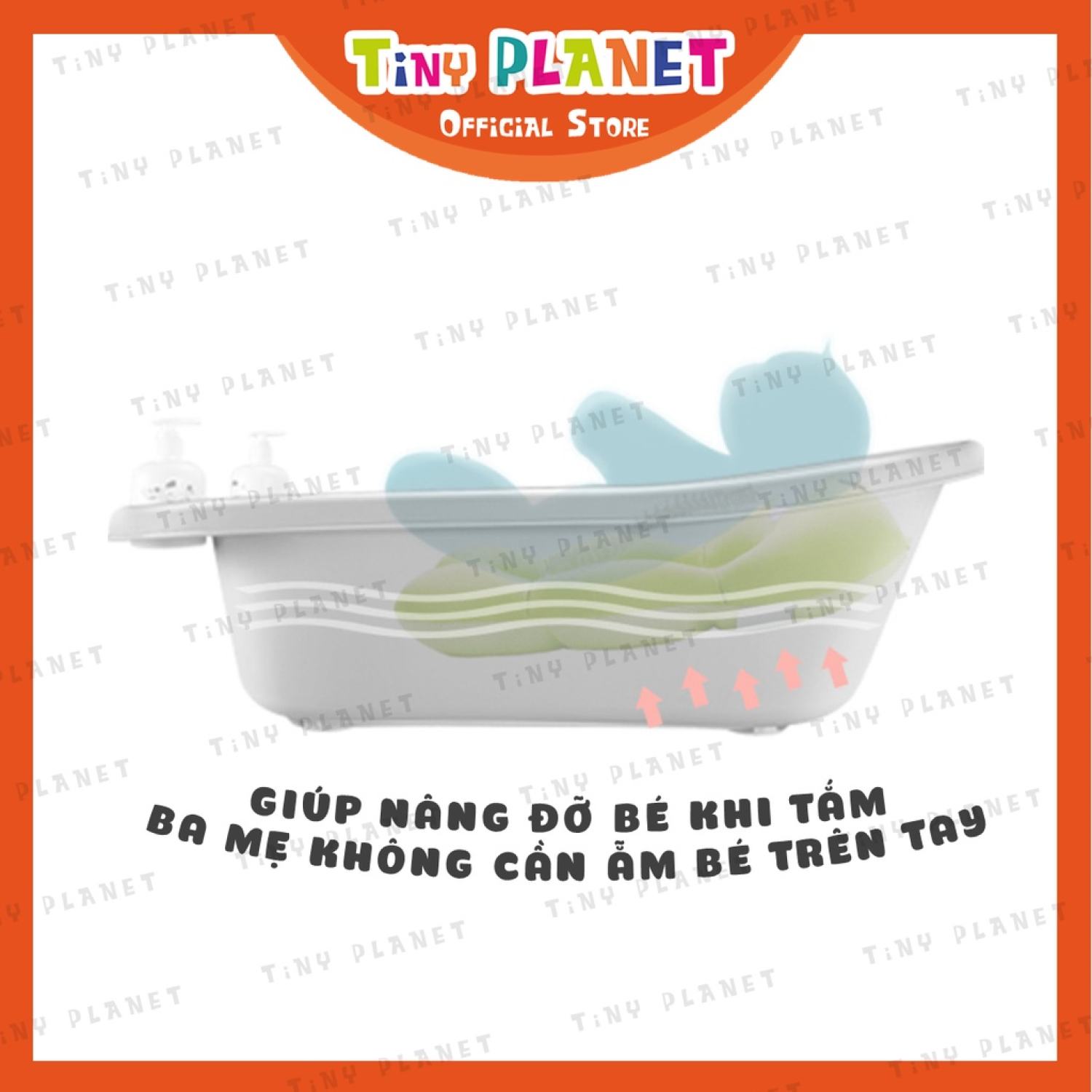 [2 KÍCH CỠ] Phao tắm đệm tắm sơ sinh cho bé hình sao Tiny Planet