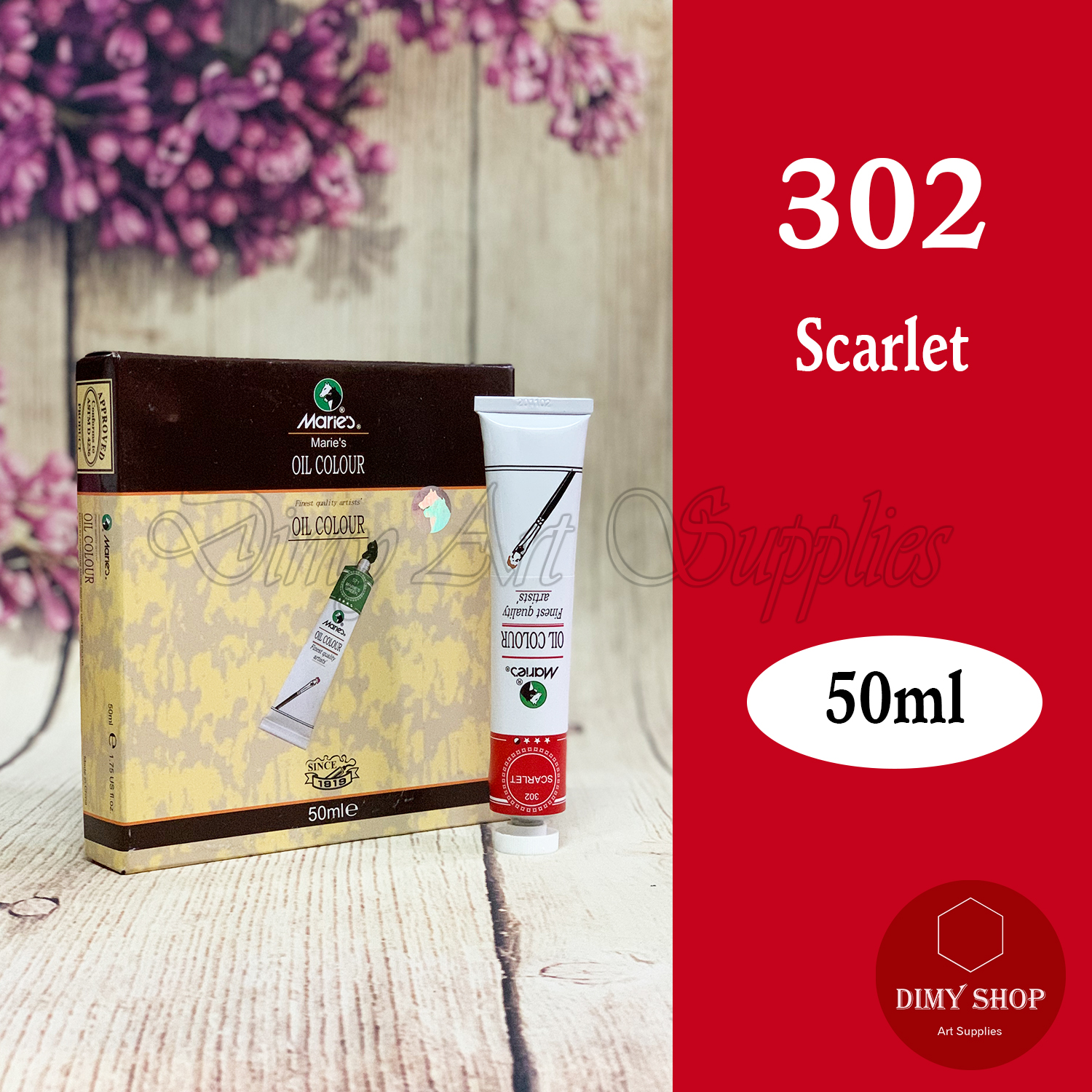 Màu vẽ sơn dầu MARIE's 50ml/tuýp
