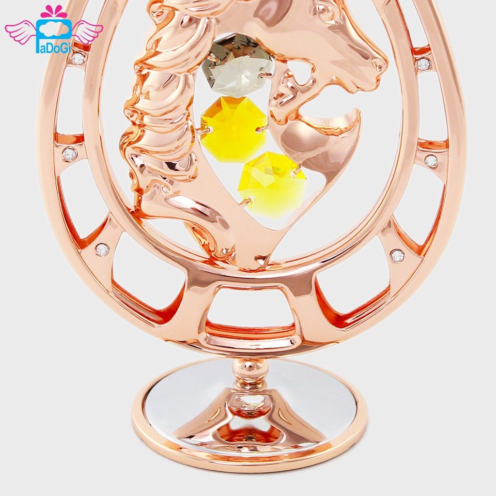 [HCM]Móng Ngựa Mạ Vàng Đính Pha Lê Swarovski