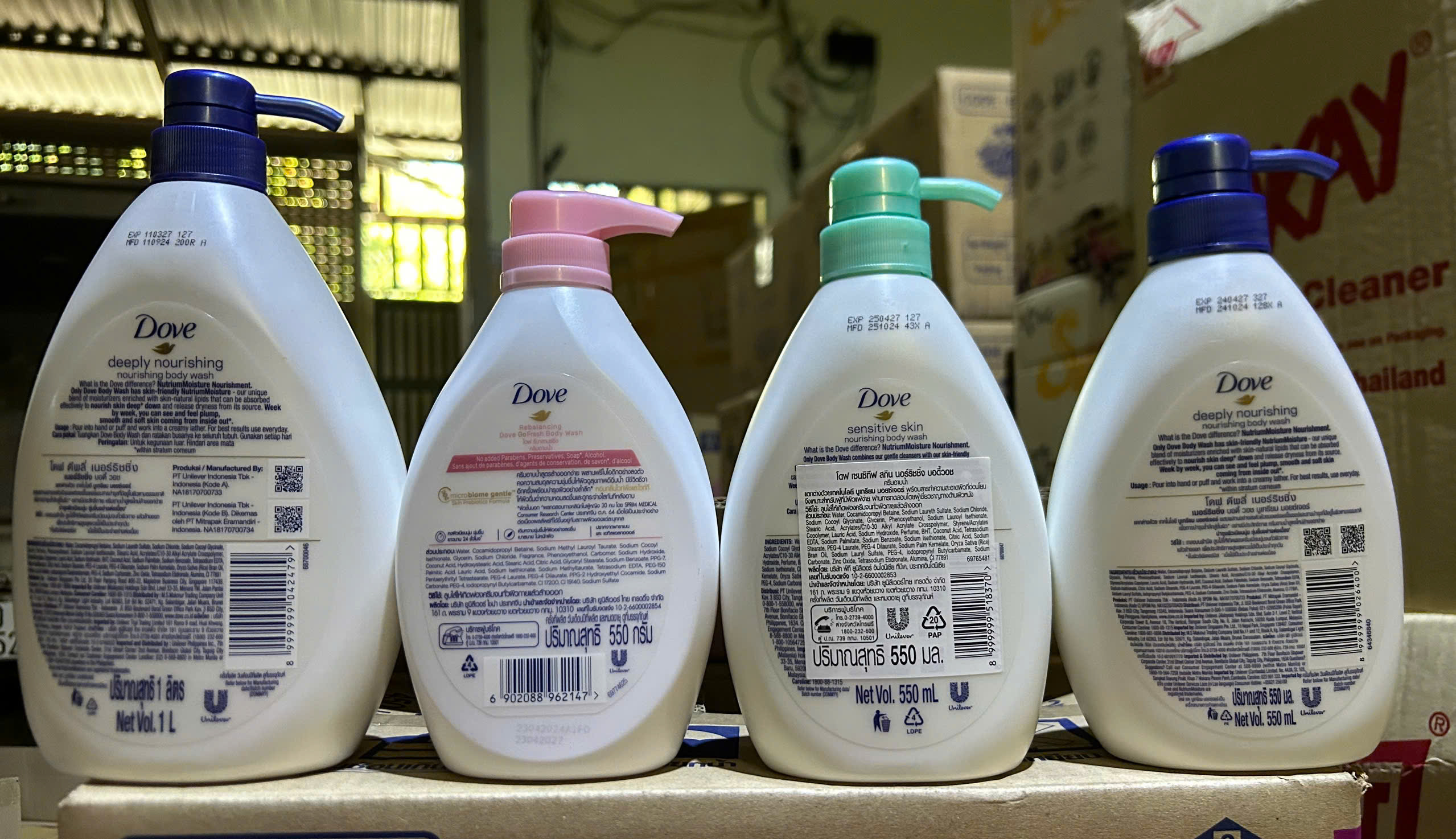 Sữa tắm DOVE chai 550 ml /1000ml - Thái Lan