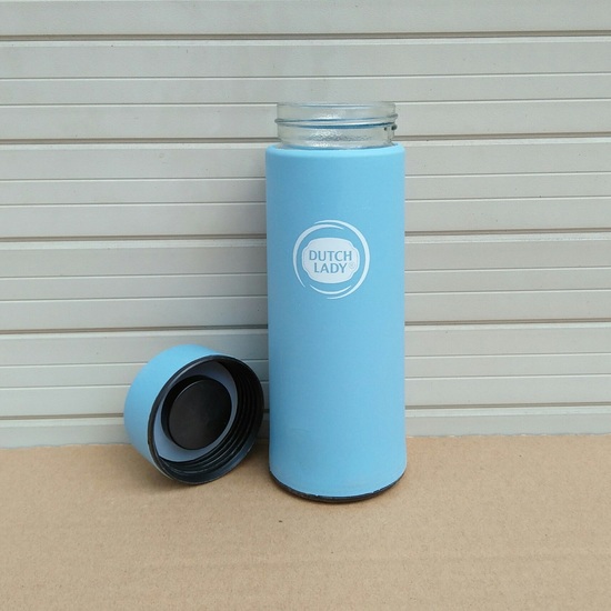 Bình Nước Thủy Tinh Bọc Nhựa 450ML