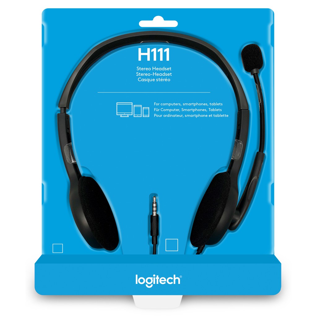 Tai nghe trùm đầu chuẩn 3.5mm - Logitech H111