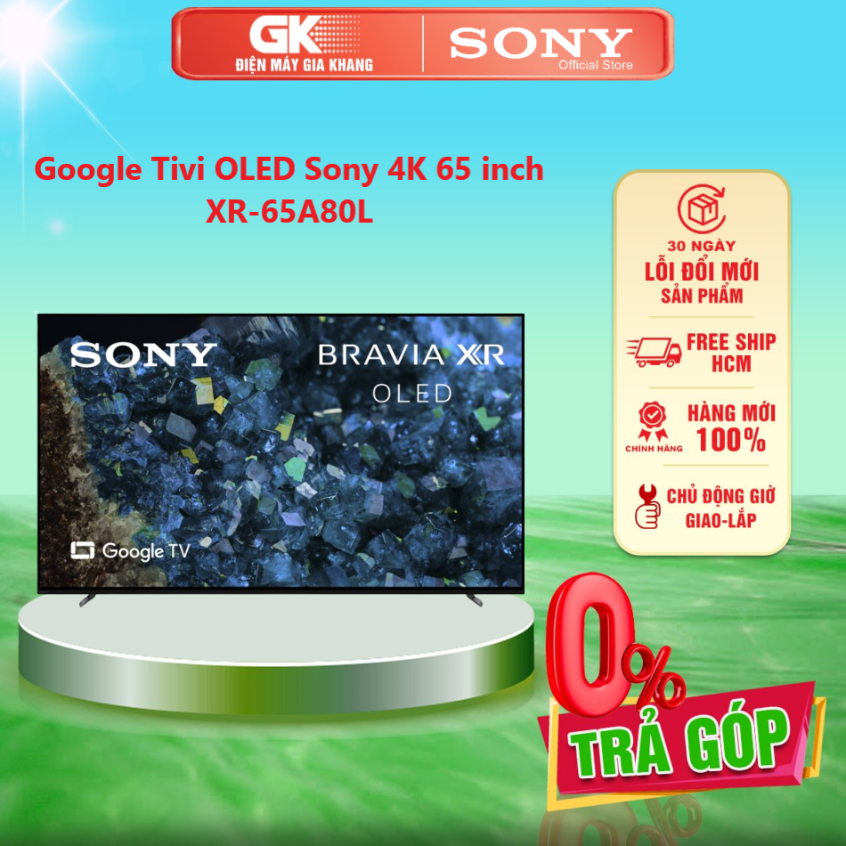 Google tivi oled sony 4k 65 inch xr-65a80l - micro tích hợp trên tv điều khiển giọng nói rảnh taybravia cam - giao toàn quốc - freeship hcm