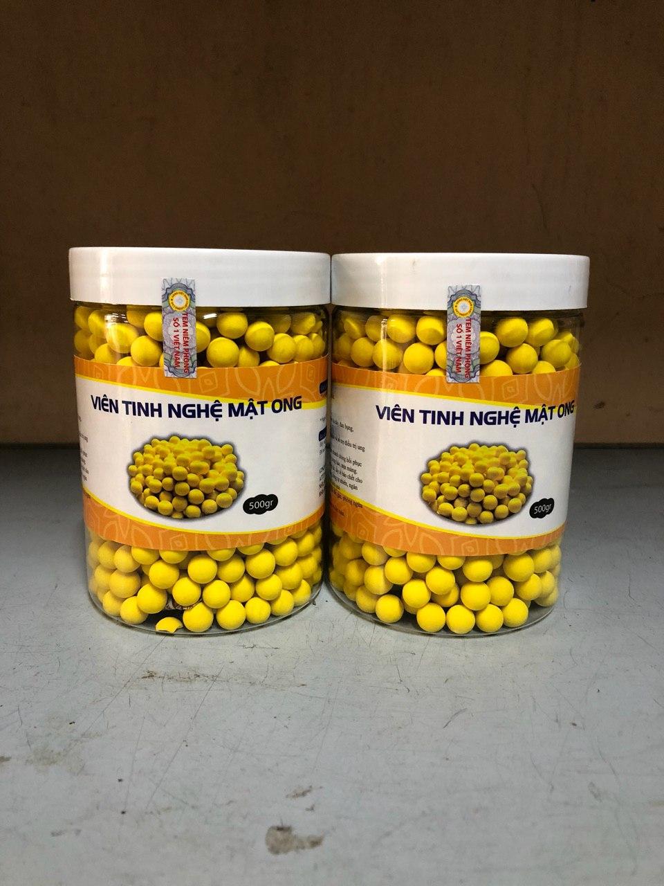 1kg viên tinh bột nghệ mật ong