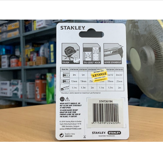 [HCM]Thước cuộn Tylon 5M/16-19MM Stanley STHT36194
