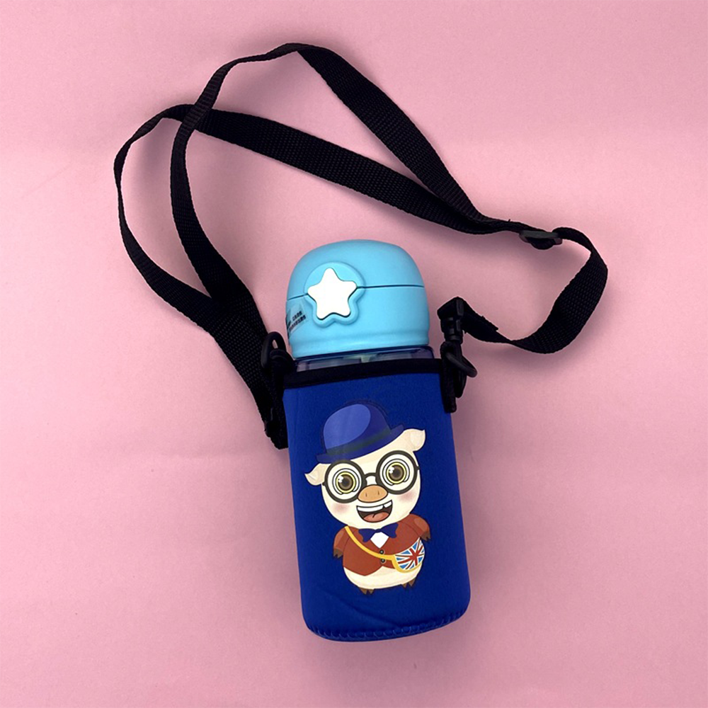 Student water bottle with carrying cord - Sports water bottle for children compact