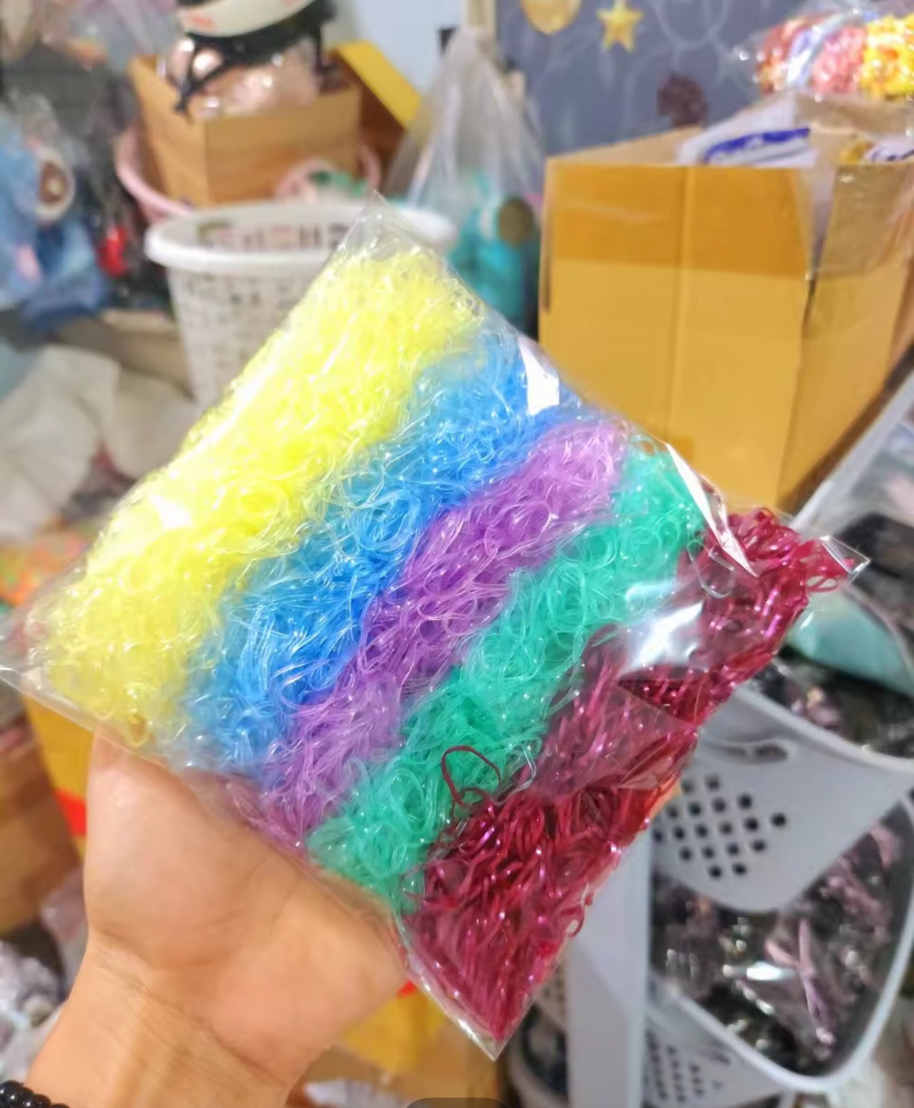 Bịch 1KG Thun Cột Tóc LOẠI LỚN (Chun) - Dây Cột Tóc Cao Cấp - Thun Buộc Tóc - Siêu Co Giãn