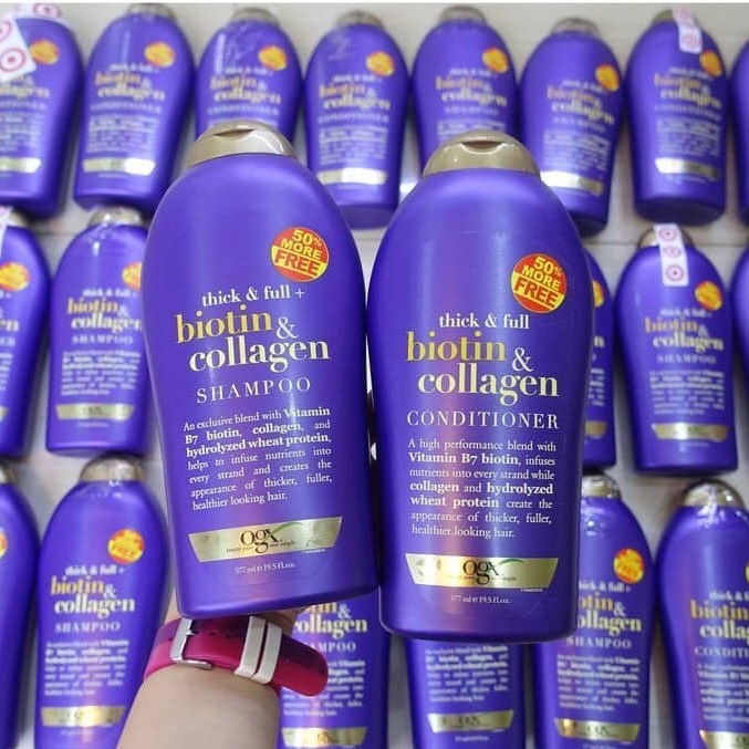 Bộ Gội Xả Biotin Colagen 577ml x 2