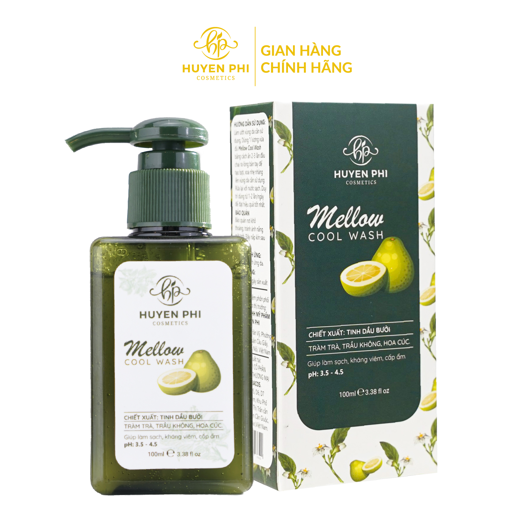 Dung dịch vệ sinh Mellow Cool Wash 100ml (Tặng 1 nước hoa vùng kín Sweet Love 5ml)