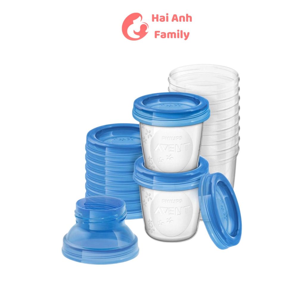 Cốc trữ sữa Avent 180ml chính hãng