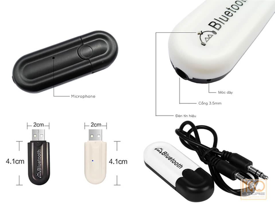 [HCM]Thiết bị kết nối âm thanh Usb Bluetooth HJX-001