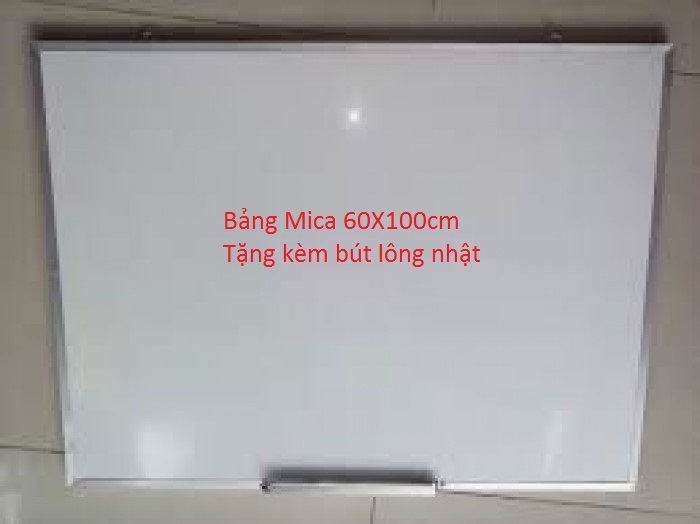 Bảng mica viết bút lông 60 x 100cm tặng kèm bút lông nhật
