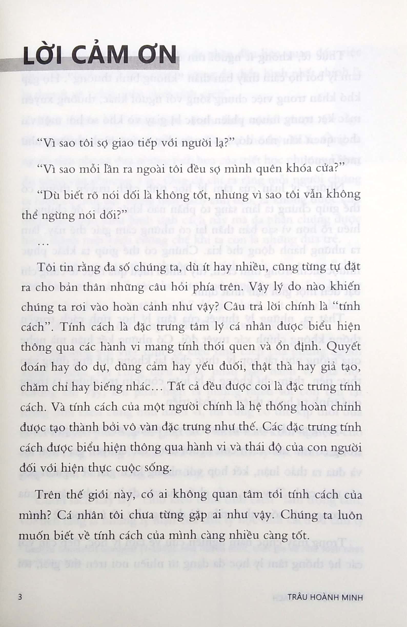 Tâm Lý Học Tính Cách
