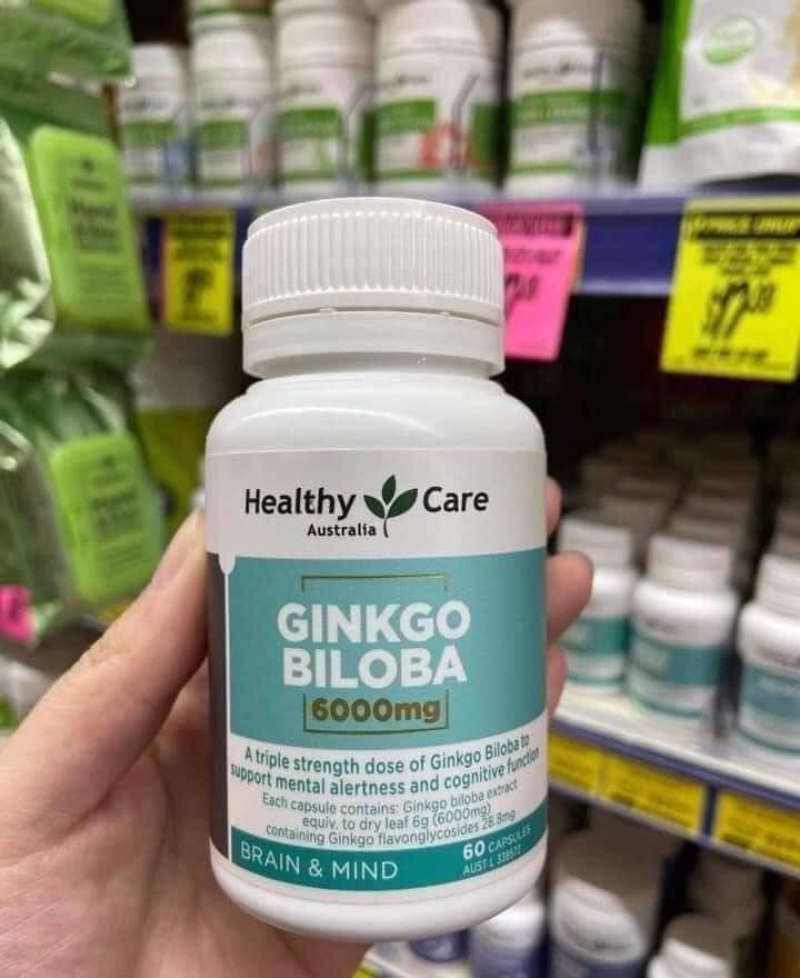 Hoạt Huyết Dưỡng Não Healthy Care Ginkgo Biloba 6000