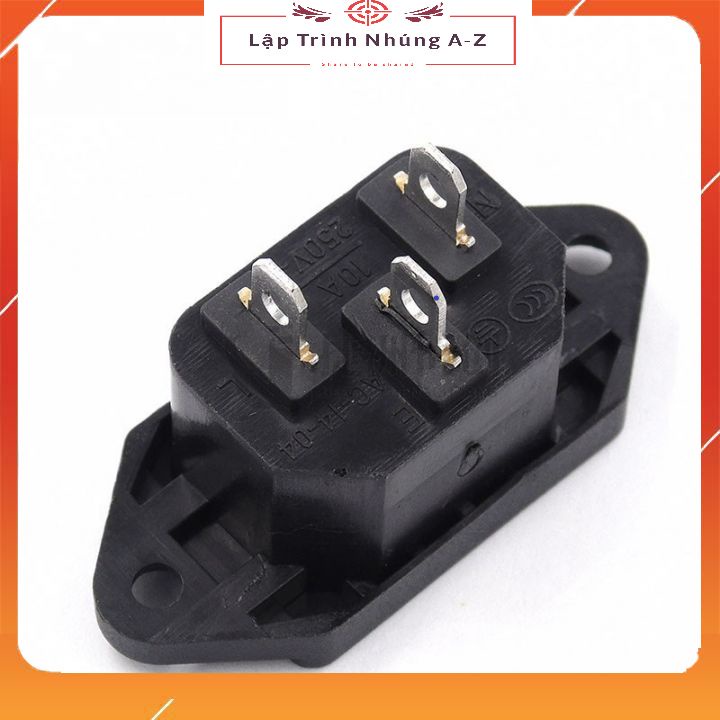 [Lập Trình Nhúng A-Z][G13] Jack AC 3 Chân AC-04 10A250V