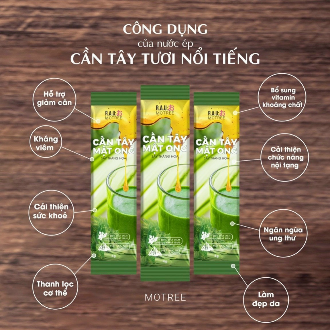 Combo 03 Hộp Cần Tây Mật Ong (TẶNG 01 BÌNH THỦY TINH)