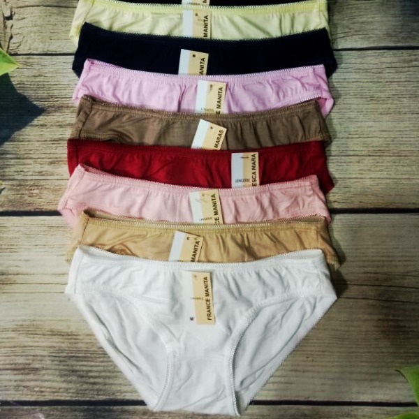 Combo 10 Quần lót nữ Cotton Lụa trơn Mara 616 — Mềm mịn, thoáng mát, nhiều màu | Size M - XXL