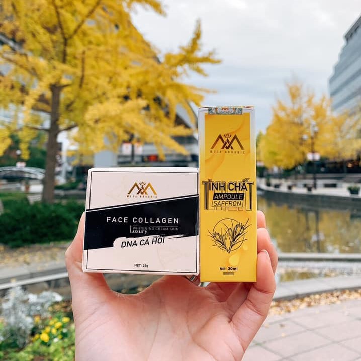 [Chính Hãng] combo face cá hồi và tinh chất ampoule saffron (face dna cá hồi)