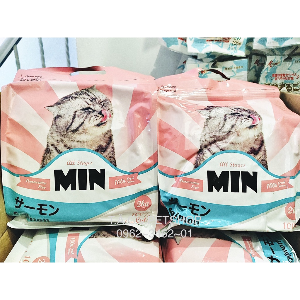 MIN HẠT CHO MÈO MỌI LỨA TUỔI BỊCH 2KG