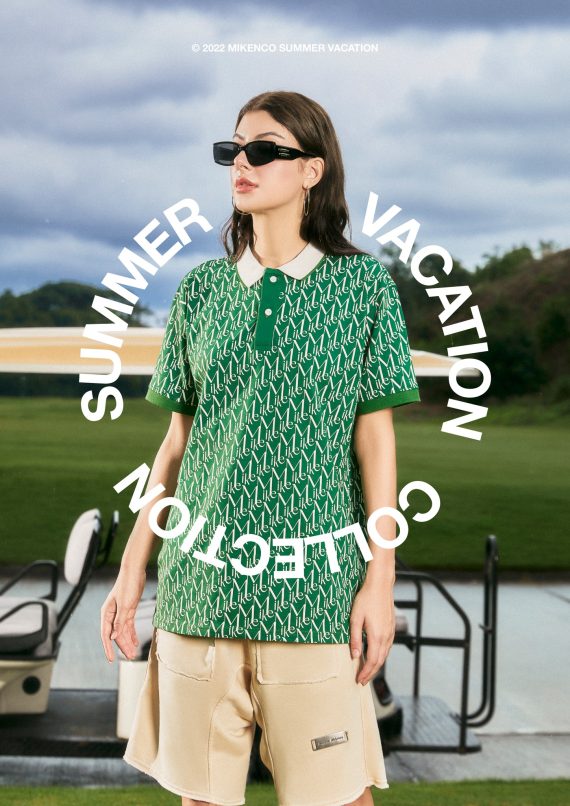 Áo phông nam MIKENCO Monogram polo