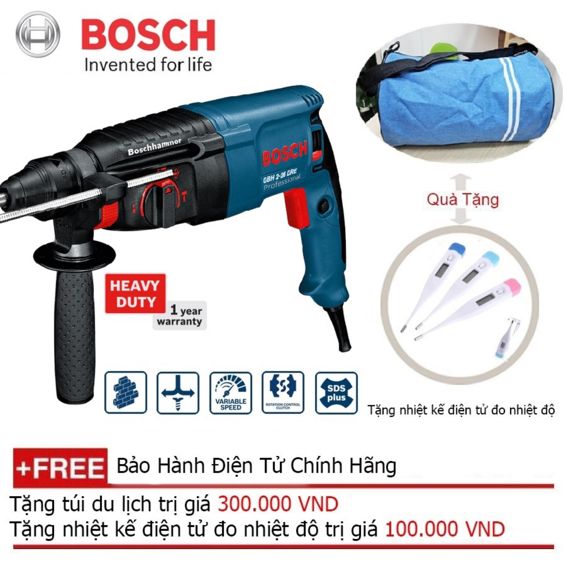 Máy Khoan Bê Tông GBH 2-26 DRE + Quà tặng balo du lịch