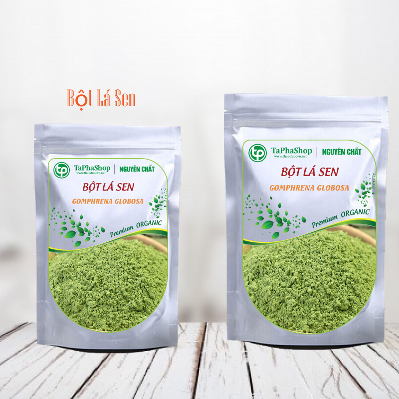 Bột lá sen nguyên chất 200g - Thảo Dược Tấn Phát