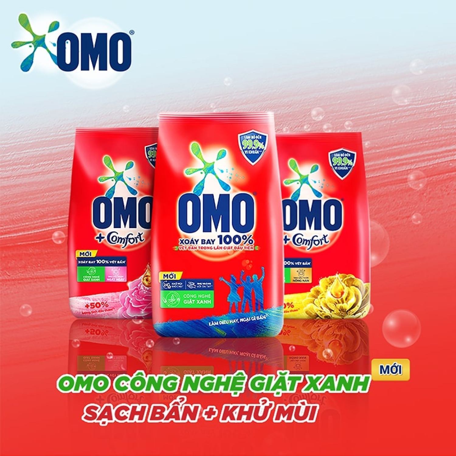 Bột giặt tay Omo siêu sạch gói lớn 4,3kg
