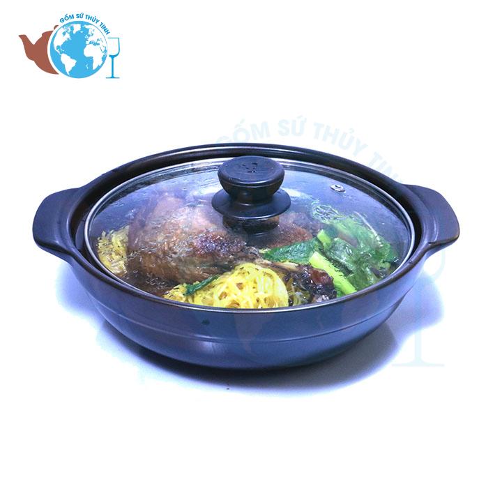 Nồi đất nấu mì cay hấp dẫn - Nồi 750ml cao cấp