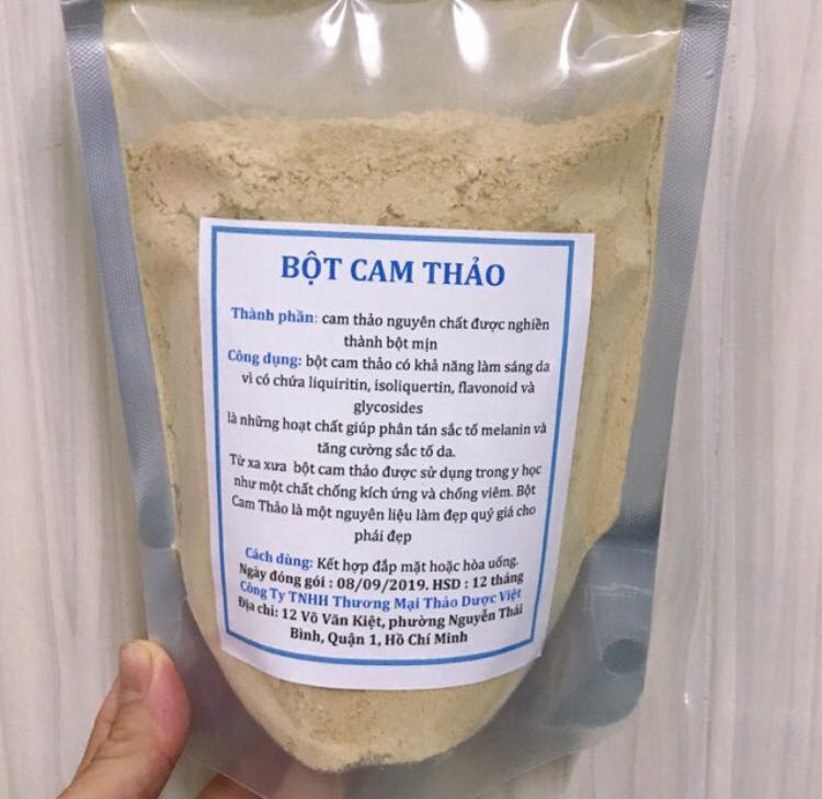 250g Bột cam thảo nguyên chất giúp trắng da
