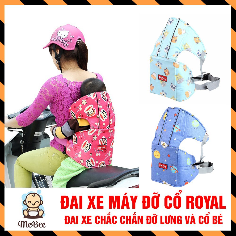 Đai ôm có đỡ cổ đi xe máy cho bé