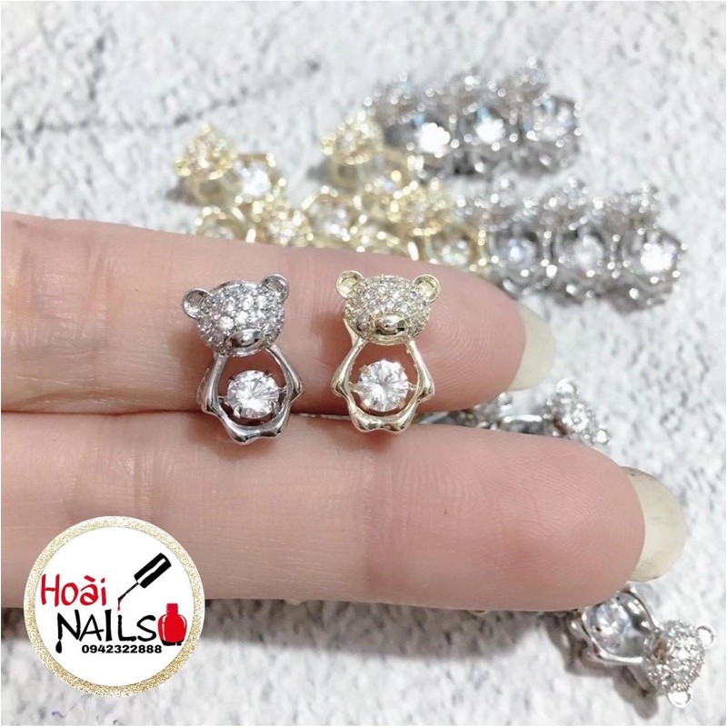 Charm gấu bụng xoay cute