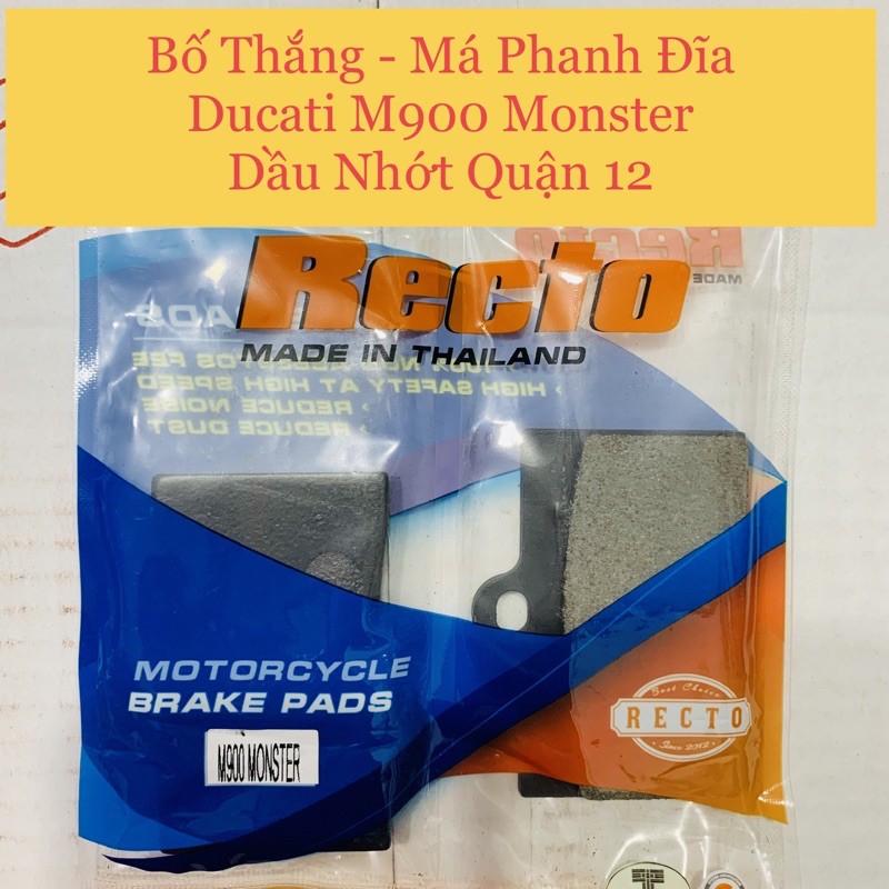 Bố thắng - má phanh 4 piston đối xứng brembo - frando - adelin - ducati m900 monster thương hiệu recto thailand