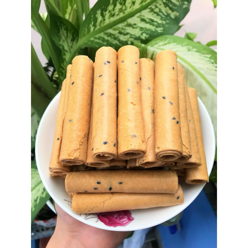 Bánh Ống Mè loại 1- Bánh quế cốt dừa siêu ngon - 100g dùng thử