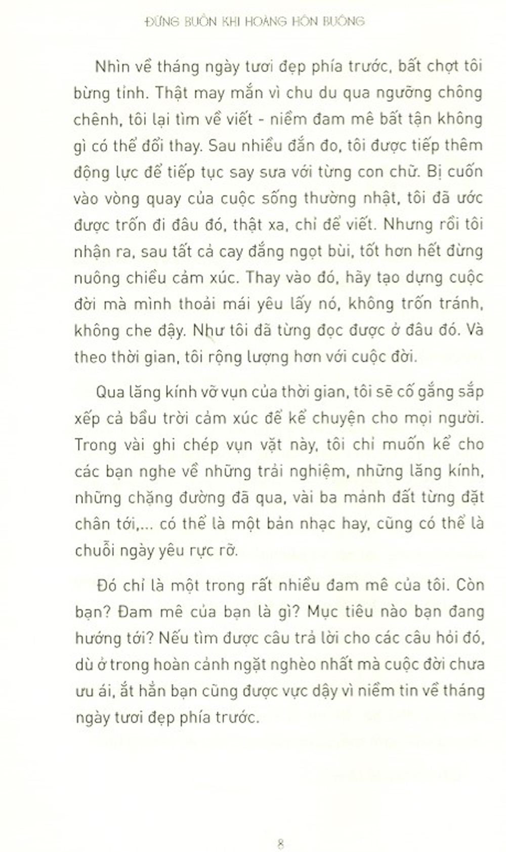 Đừng Buồn Khi Hoàng Hôn Buông
