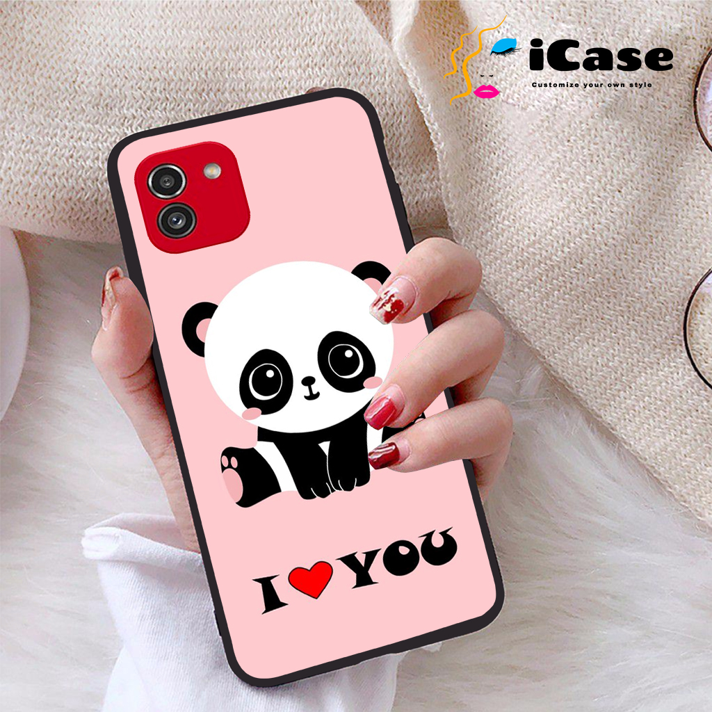 Ốp lưng Samsung Galaxy A03 viền dẻo TPU BST Panda