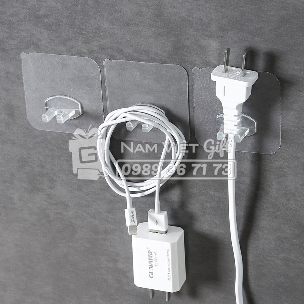 Miếng Dán Đỡ Dây Điện, Bàn Chải Đánh Răng, Móc Dán Tường