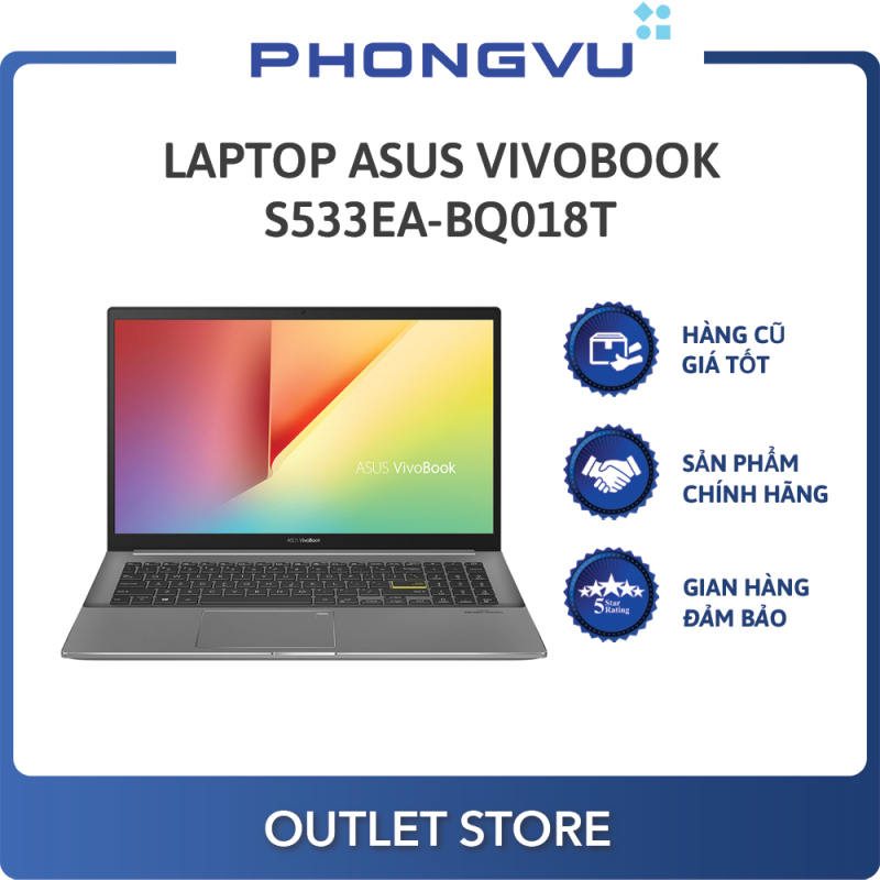 Laptop Asus Vivobook S533EA-BQ018T (i5-1135G7) (Đen) - Laptop cũ