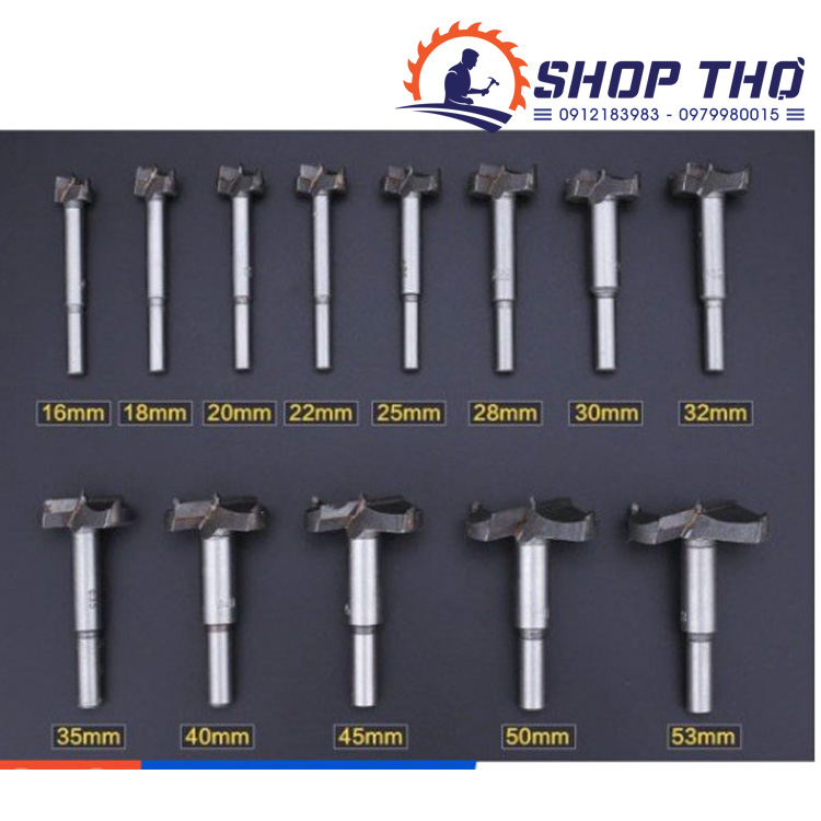 Mũi khoét gỗ dạng múi khế ( D14 -D42)