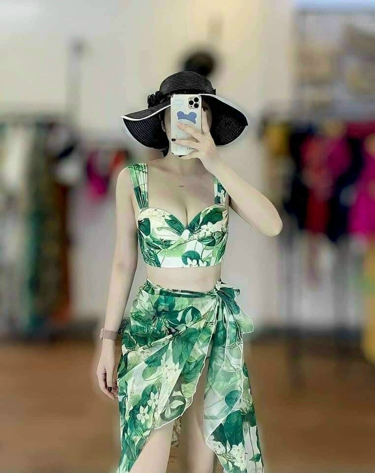 Set bikini 3 món cực xinh(40-65kg)