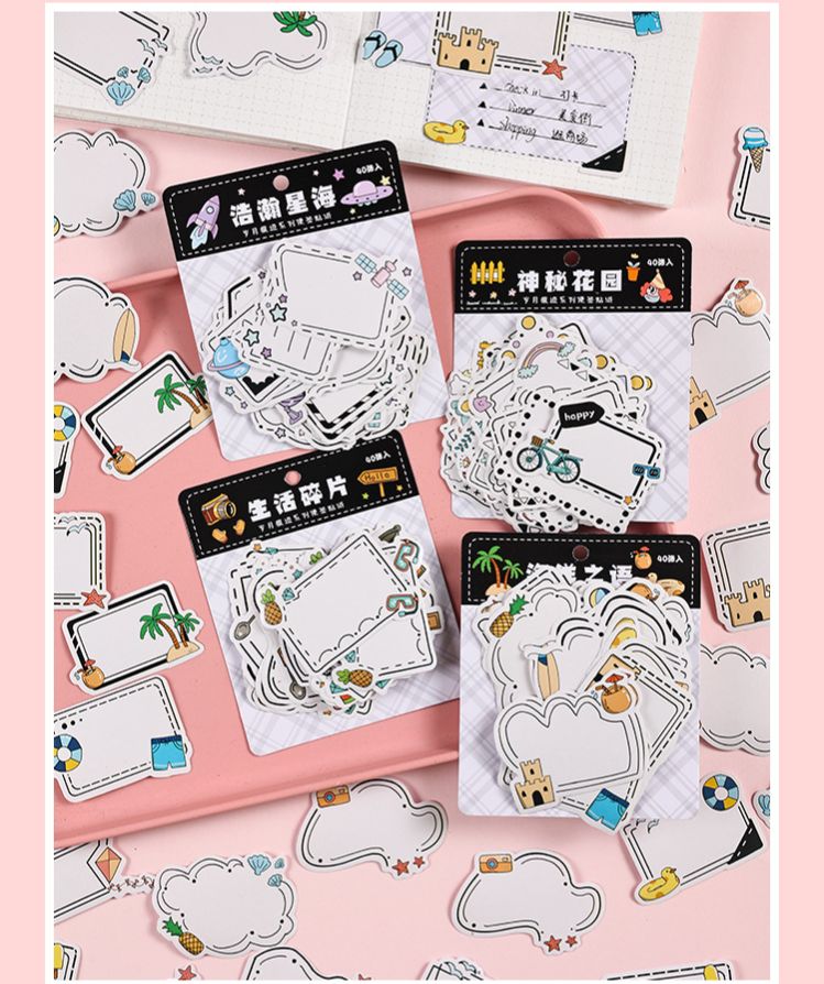 Gói Sticker dán nhãn Creative Pocket Book (40 miếng)