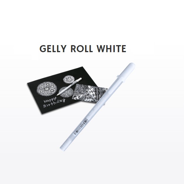 [HCM]Bút Gelly Roll Trắng Sakura