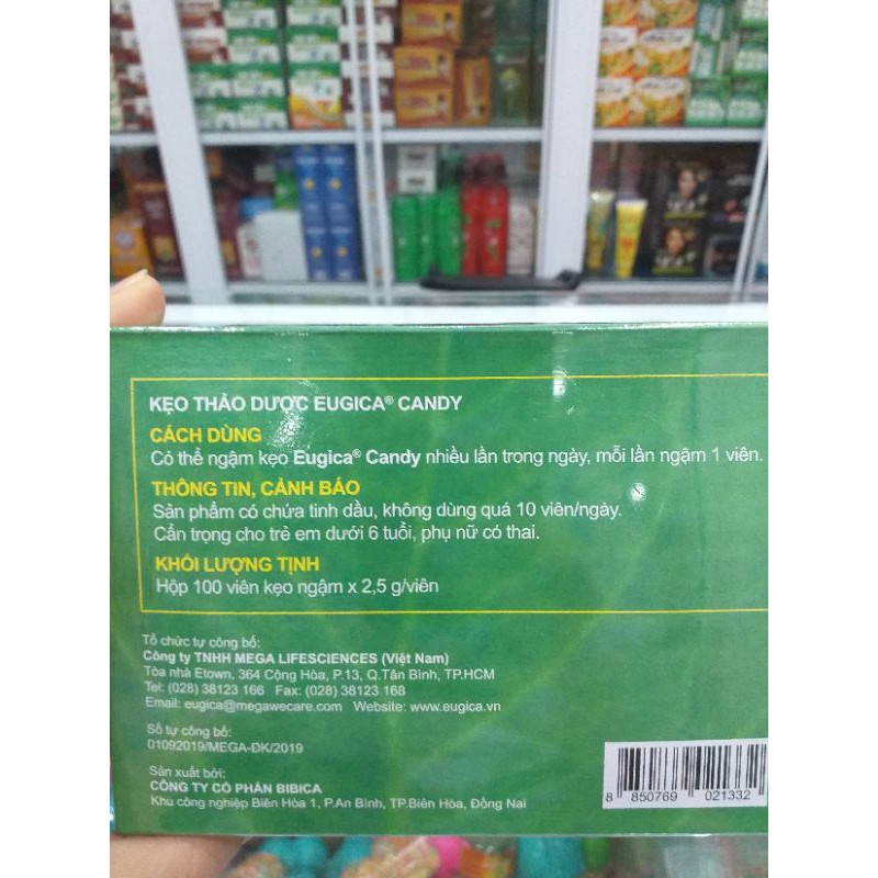 [HCM]kẹo ngậm Eugica