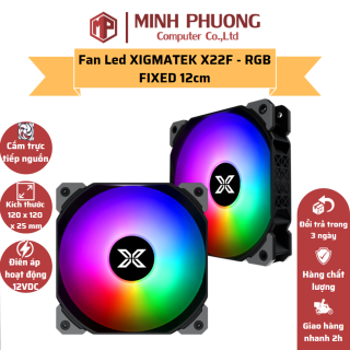 Quạt tản nhiệt Fan case XIGMATEK X22F - RGB FIXED 12cm thumbnail