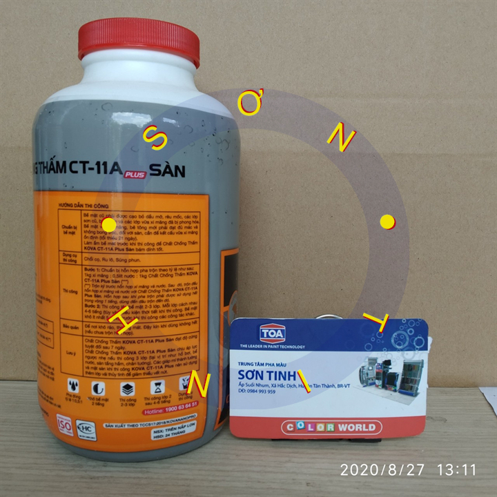Chống thấm kova sàn 1kg , 4kg