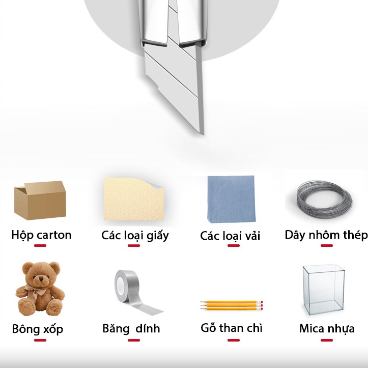 Dao Rọc Giấy Văn Phòng Mini Siêu Tiện Ích Sắc Bén